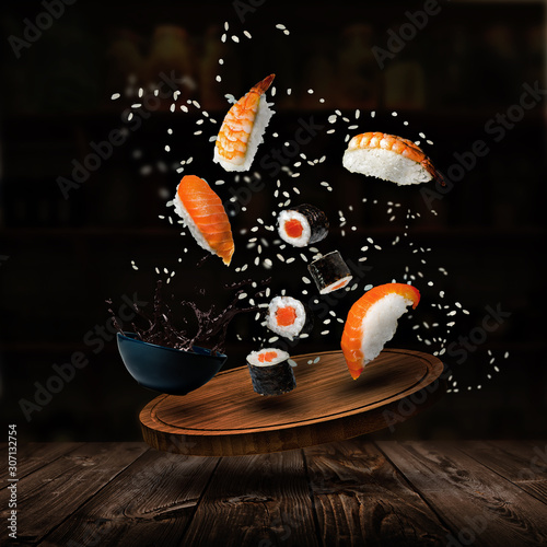 Flying sushi