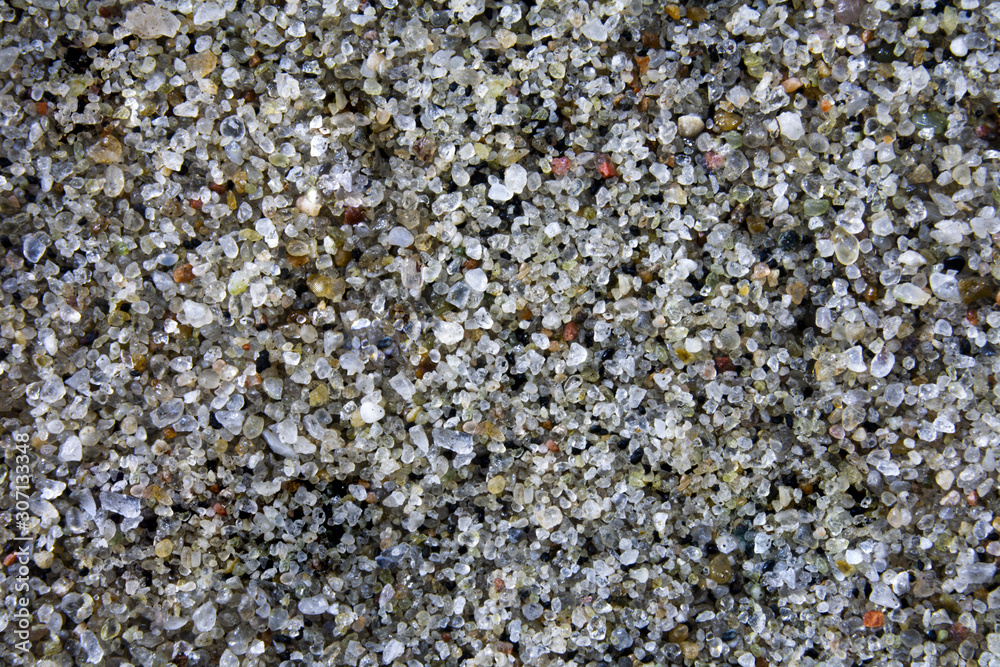 Marine multi-colored sand in the approximation Marine multi-colored sand in the approximation