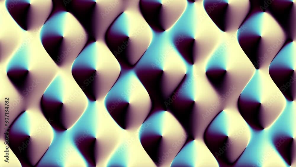 Moving futuristic technology fantastic shapes. Abstract relief texture. Looping footage.