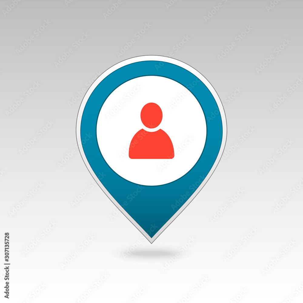 Location people pin map icon. Map pointer Location people pin map icon. Map pointer