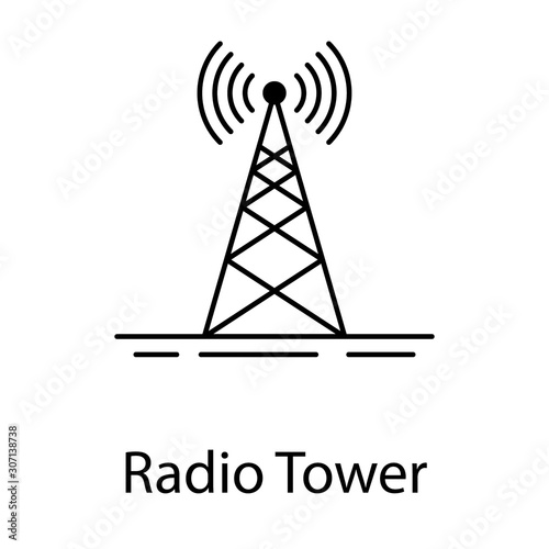  Radio Tower Vector 