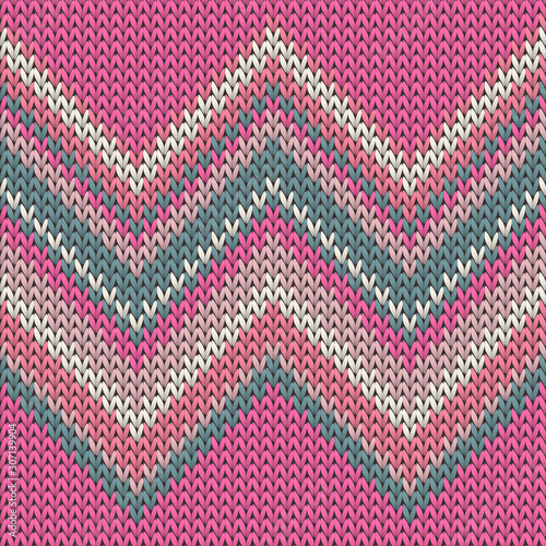 Bright zig zal lines knitted texture geometric 