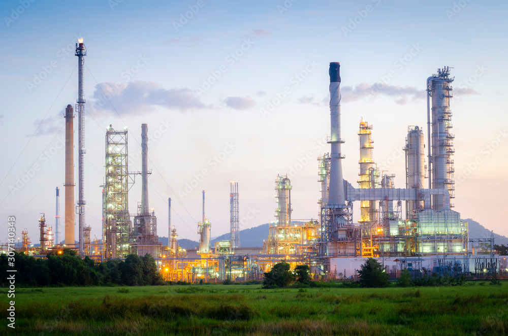 Oil Refinery factory and petrochemical plant - Petroleum industry