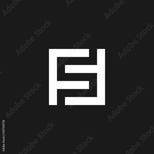 FS Letter Logo Design.initial SF icon template