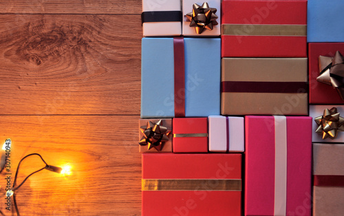 Christmas gifts with lights