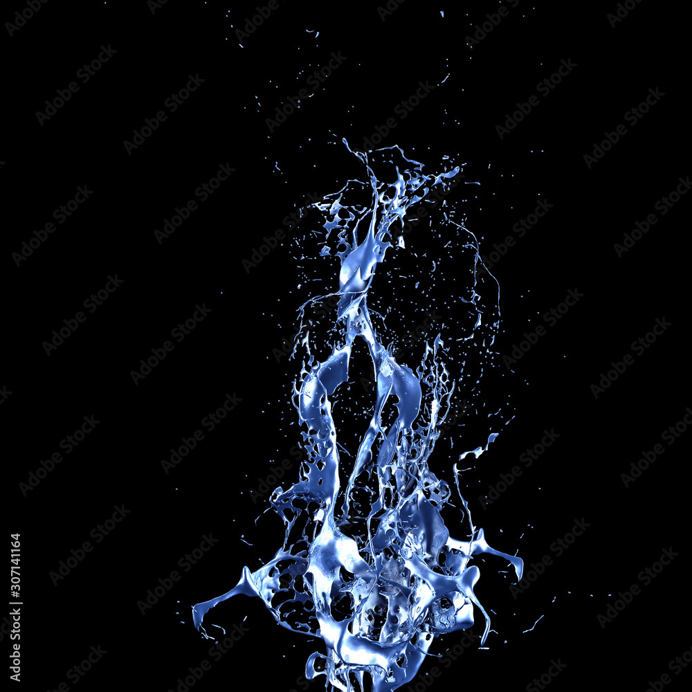 Splash fluid. 3d illustration, 3d rendering. Splash fluid. 3d illustration, 3d rendering.