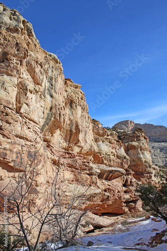 Capitol Reef National Park, Utah, in winter 