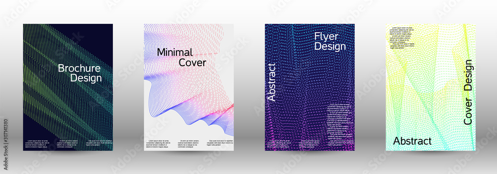 Cover design template set 