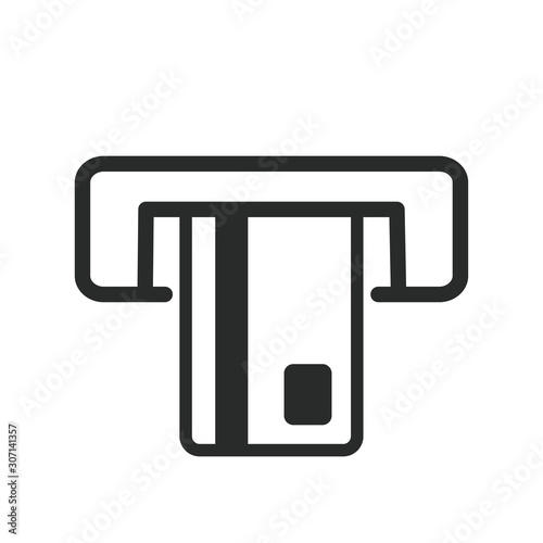 insert card atm icon vector design template