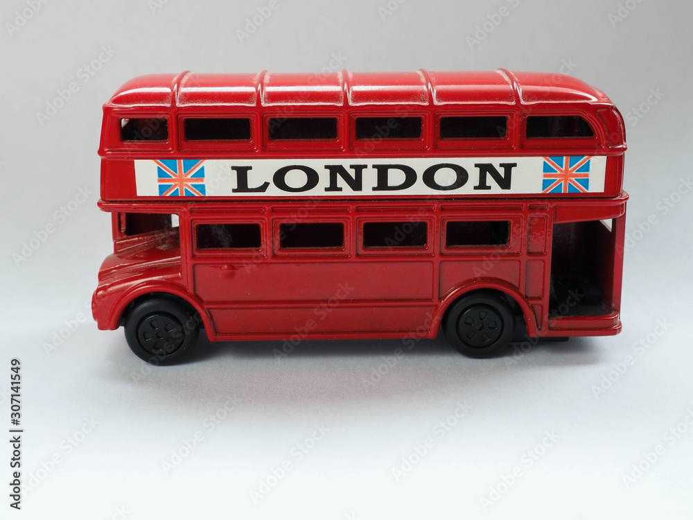 Autobus Rojo  con Cartel de Londres