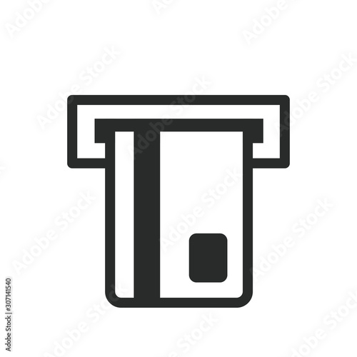 insert card atm icon vector design template