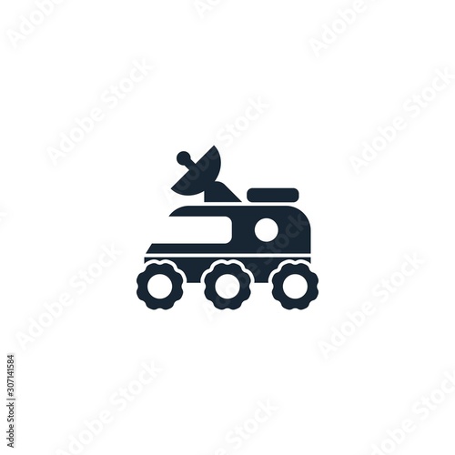 moon rover creative icon. filled illustration. From Space Exploration icons collection. Isolated moon rover sign on white background
