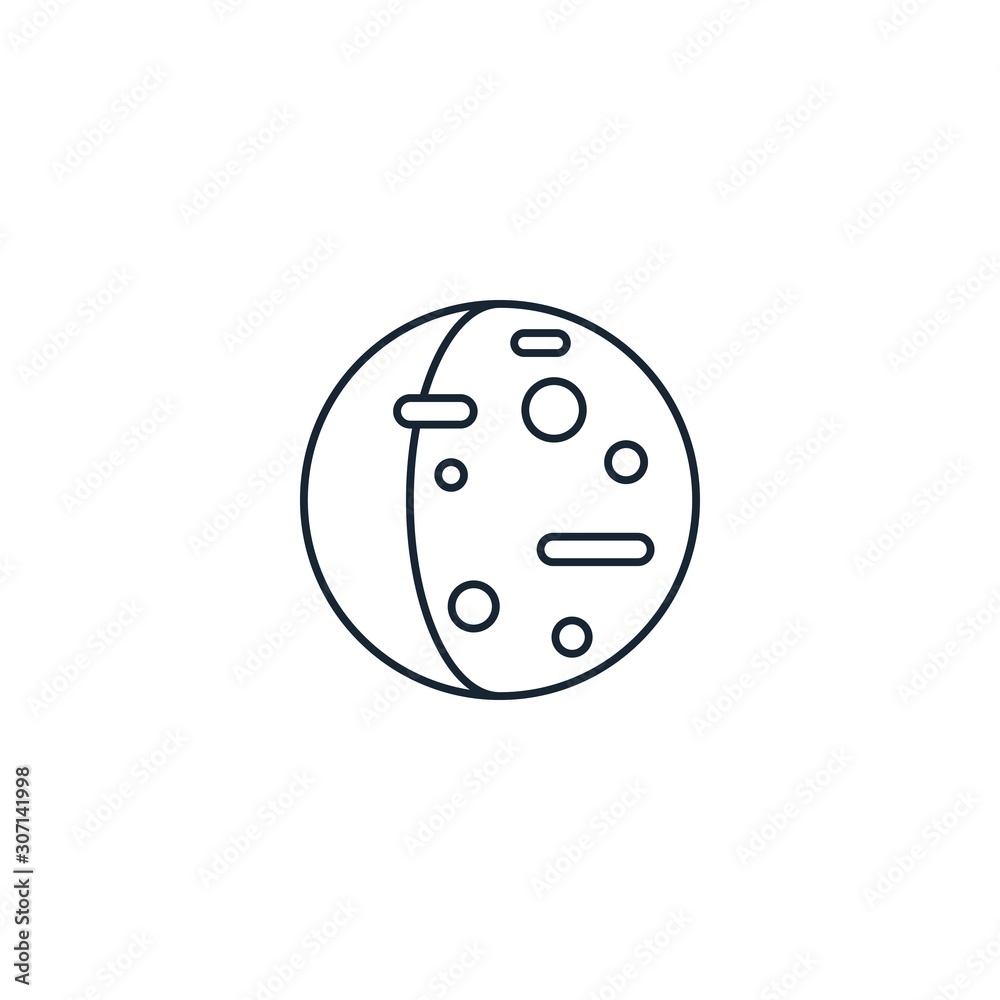 planet creative icon. line illustration. From Space Exploration icons collection. Isolated planet sign on white background planet creative icon. line illustration. From Space Exploration icons collection. Isolated planet sign on white background