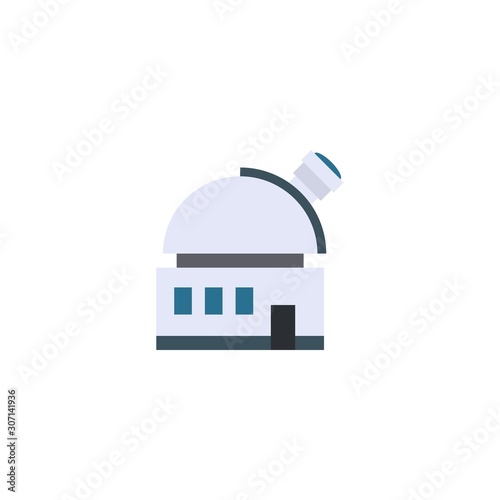 observatory creative icon. flat illustration. From Space Exploration icons collection. Isolated observatory sign on white background photo