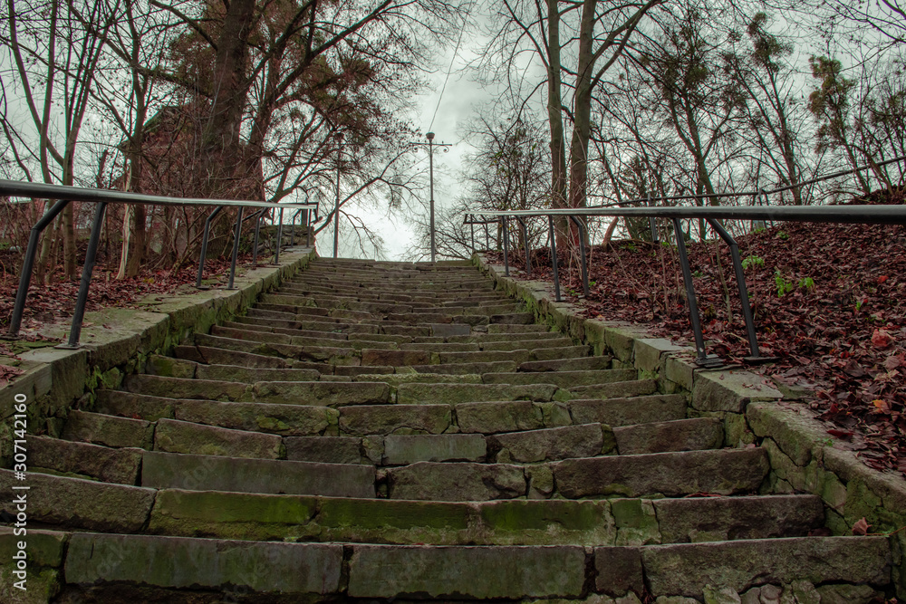old staircase descent to the embankment old staircase descent to the embankment
