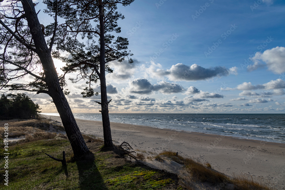 Baltic sea coast near Bernati, Latvia.