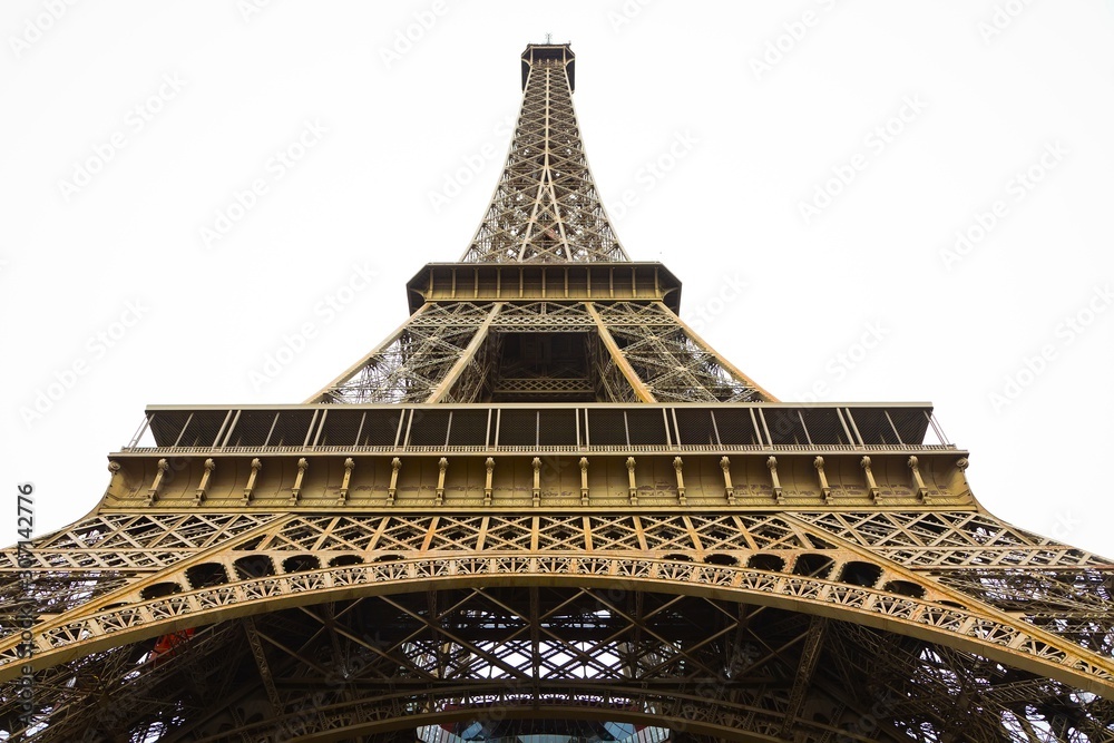 Eiffel tower from bottom