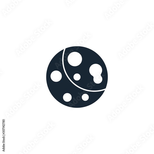 Wallpaper Mural moon creative icon. filled illustration. From Space Exploration icons collection. Isolated moon sign on white background Torontodigital.ca