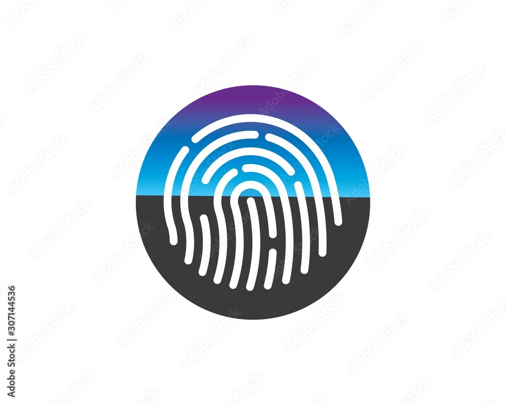 fingerprint logo icon illustration vector template fingerprint logo icon illustration vector template