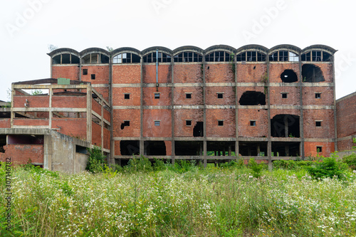 Obraz na płótnie Abandoned factory in Loznica, Serbia