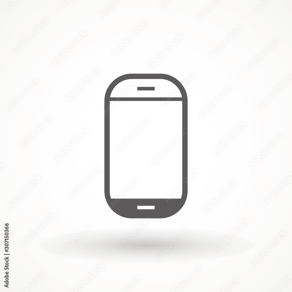 Smartphone icon vector, in trendy flat style isolated on white background. Mobile Phone Line Icon. Smartphone vector illustration Smartphone icon vector, in trendy flat style isolated on white background. Mobile Phone Line Icon. Smartphone vector illustration