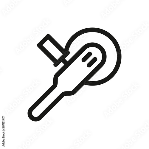 Polisher machine, polishing machine isolated vector icon. Power tools outline icons.