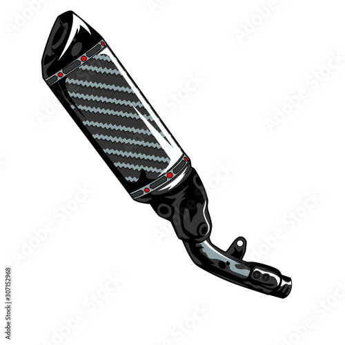 bike exhaust clipart