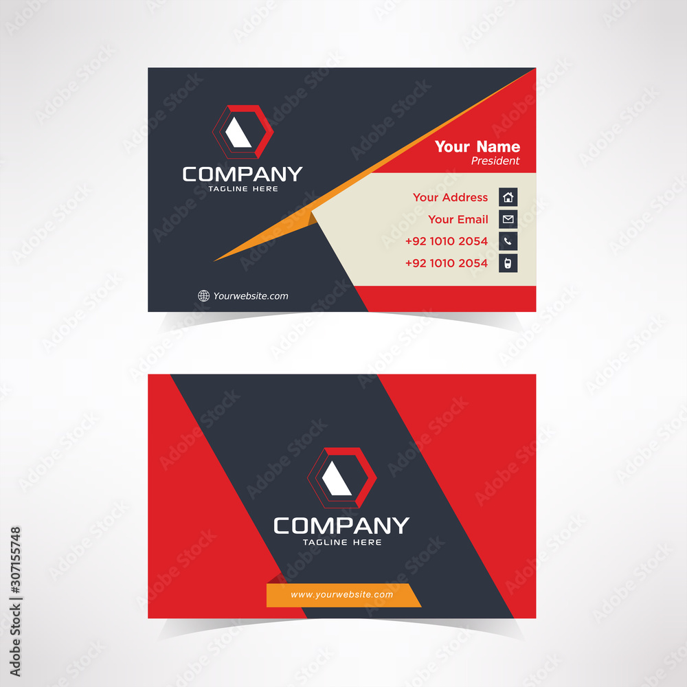 Simple Modern Business Card Design Template Simple Modern Business Card Design Template
