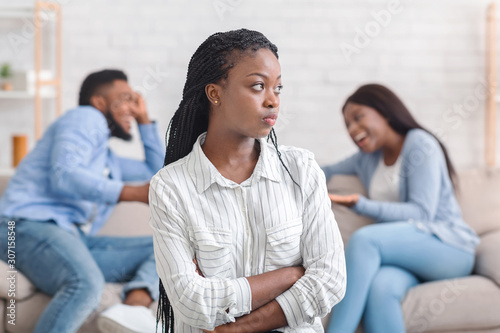 Photography Girl Standing Offended To Her Boyfriend That Flirting With Another Girl