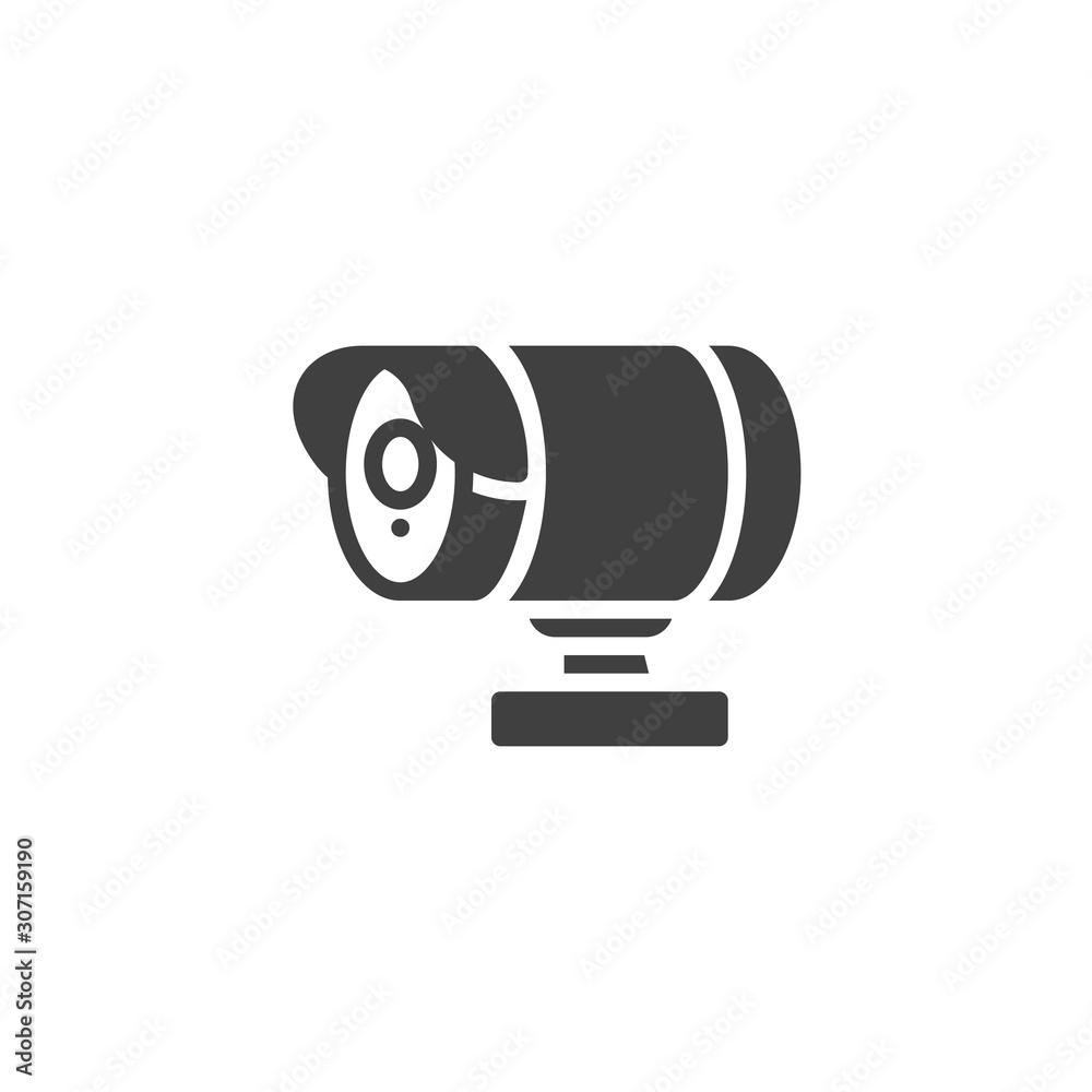 DVR camera vector icon. filled flat sign for mobile concept and web design. Security camera glyph icon. Symbol, logo illustration. Vector graphics DVR camera vector icon. filled flat sign for mobile concept and web design. Security camera glyph icon. Symbol, logo illustration. Vector graphics