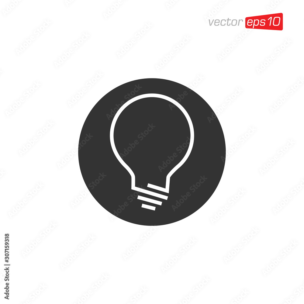 Light Bulb Icon Design Vector Light Bulb Icon Design Vector