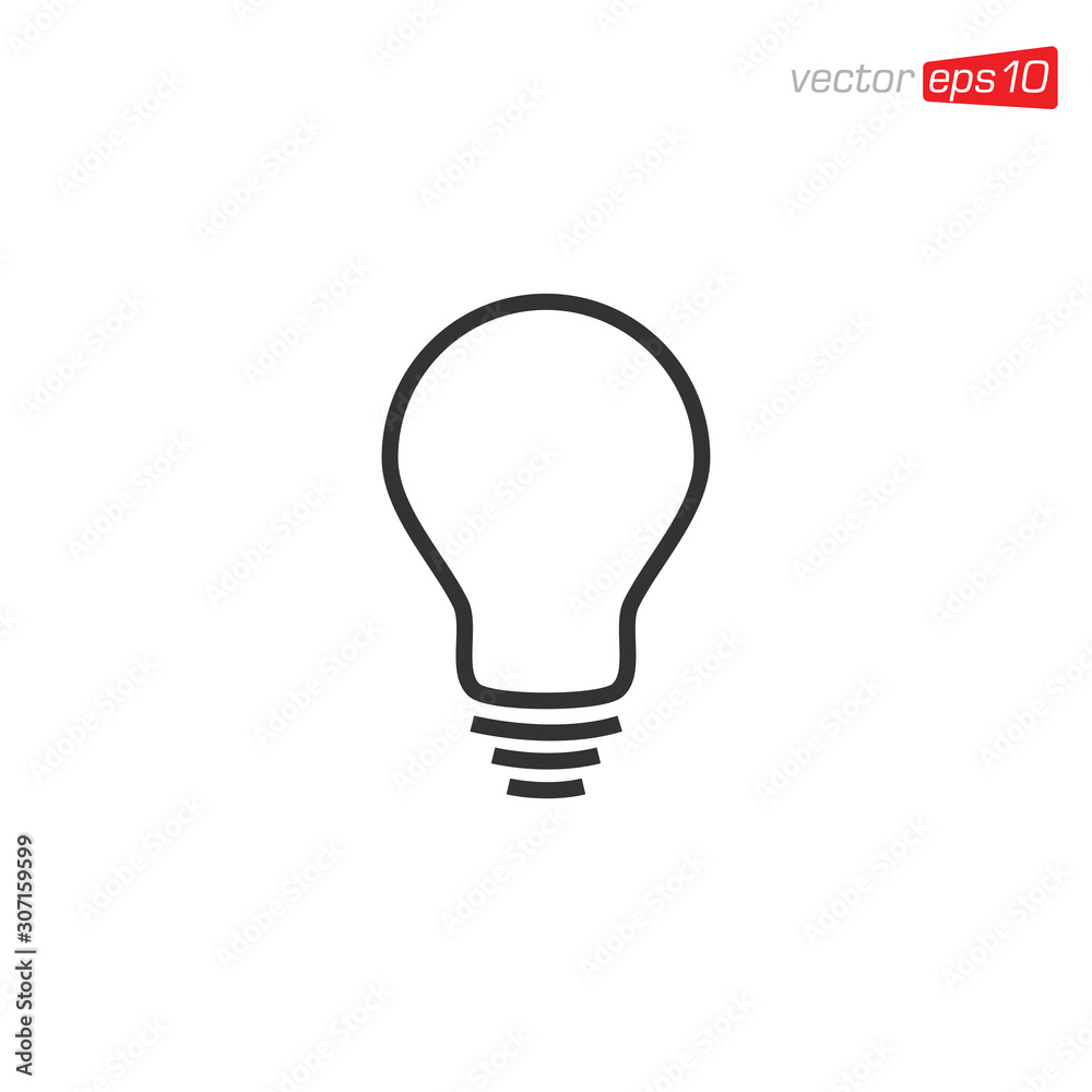 Light Bulb Icon Design Vector Light Bulb Icon Design Vector