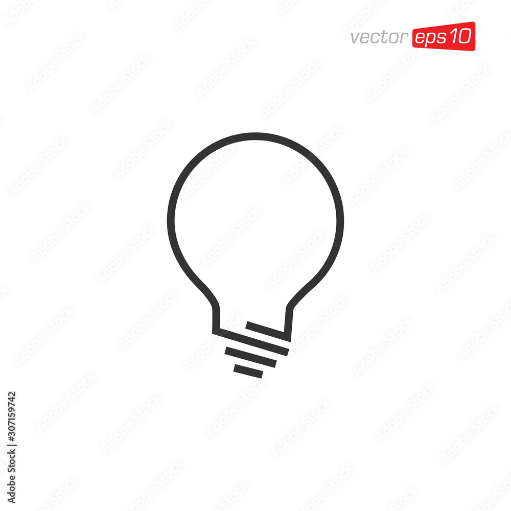 Light Bulb Icon Design Vector Light Bulb Icon Design Vector