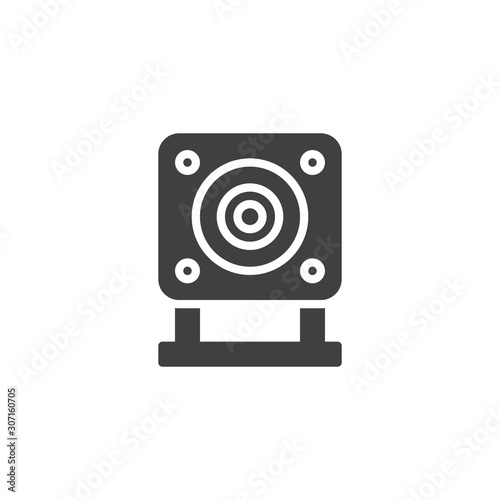 Digital video recorder vector icon. filled flat sign for mobile concept and web design. Car DVR camera glyph icon. Symbol, logo illustration. Vector graphics