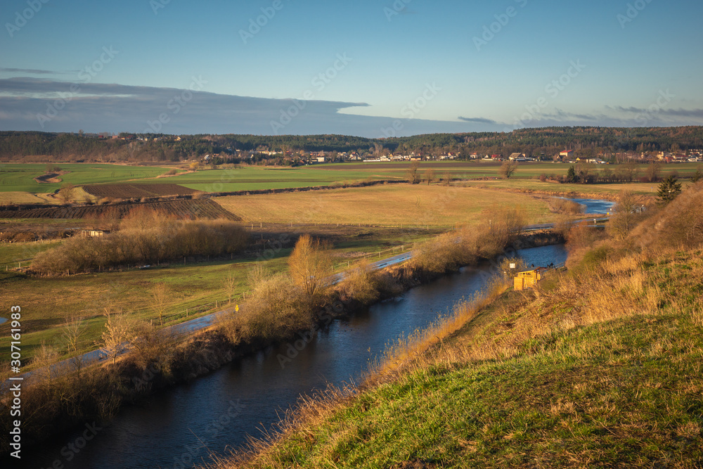 Wierzyca river in Gniew, Pomorskie, Poland Wierzyca river in Gniew, Pomorskie, Poland