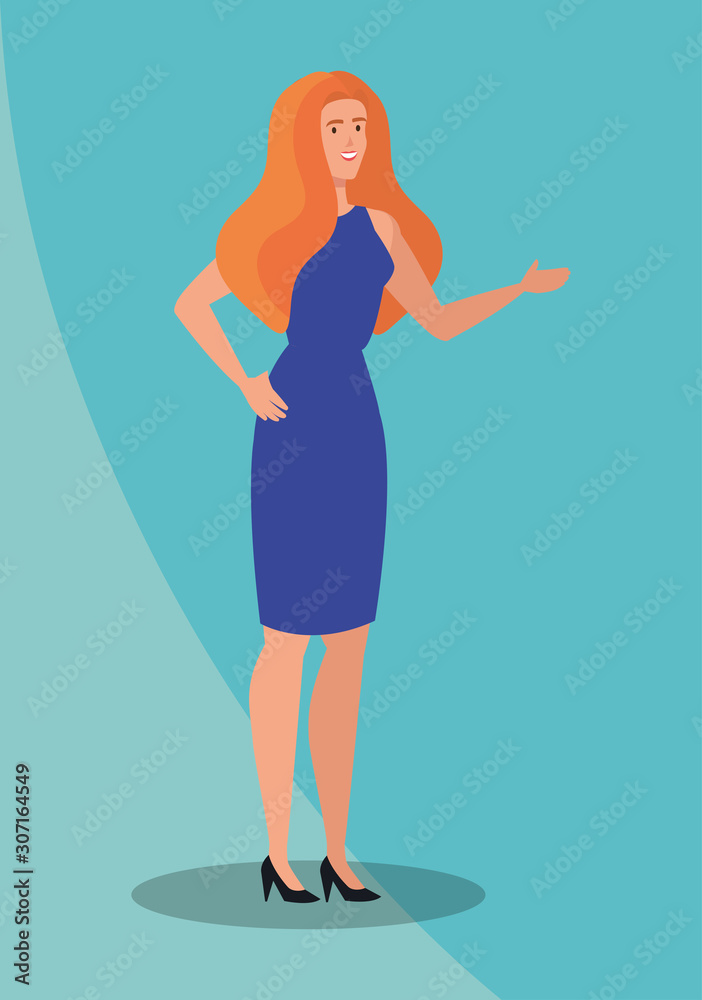 business woman elegant avatar character vector illustration design business woman elegant avatar character vector illustration design
