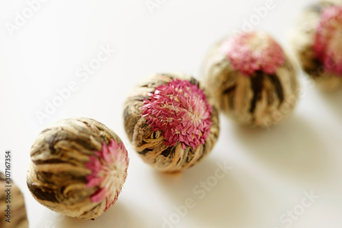 Blooming flowering tea 