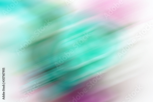 Multicolor blurred pastel gradient background with diagonal stripes. Mint, turquoise, aquamarine, pink, lilac, purple mixed motion colorful texture