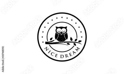 Creative owl for logo design concept