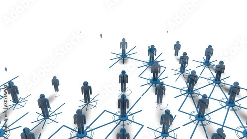 3d rendering of a loop motion graphic social media concept isolated animation