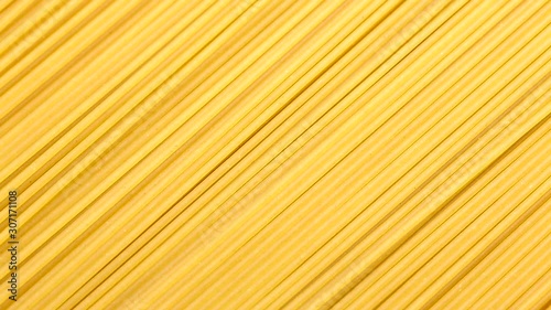 Spaghetti noodles in a circular motion. closed