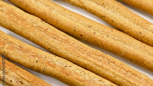 Breadsticks in a circular motion. closed