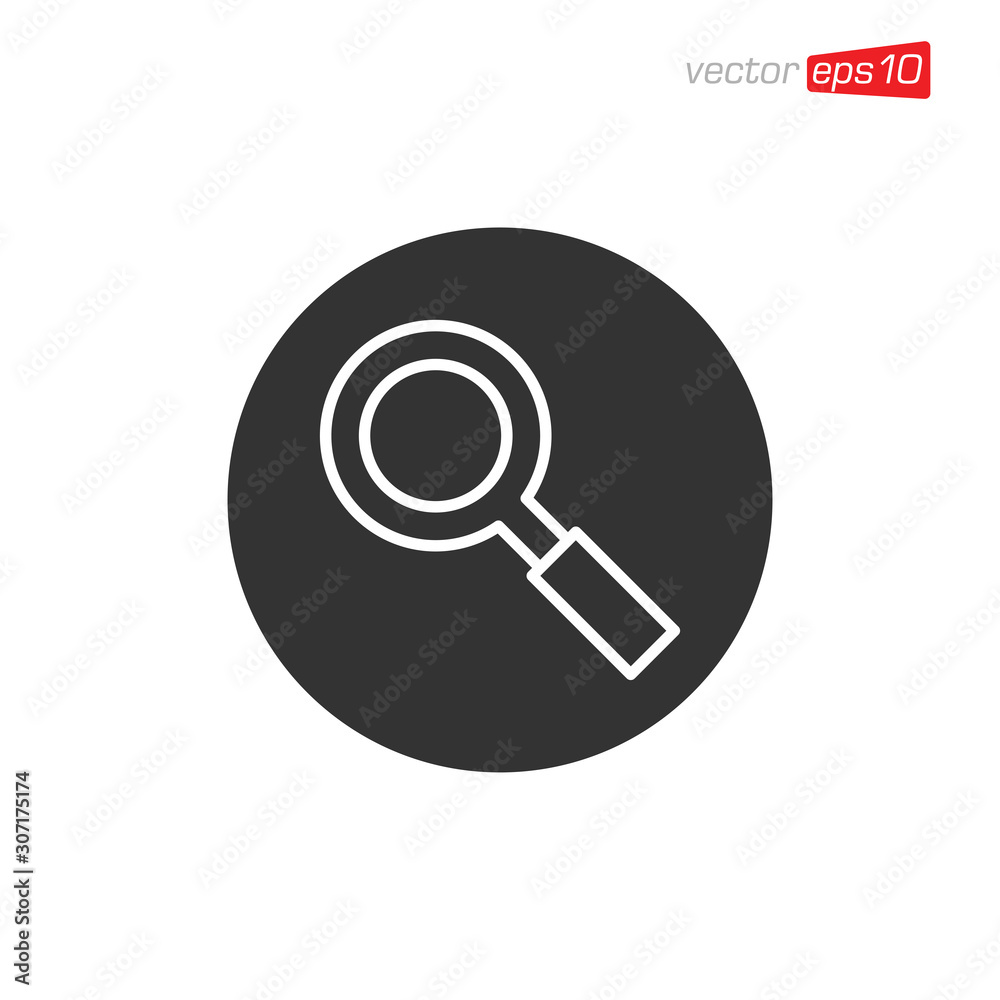 Magnifying Glass Icon Design Vector