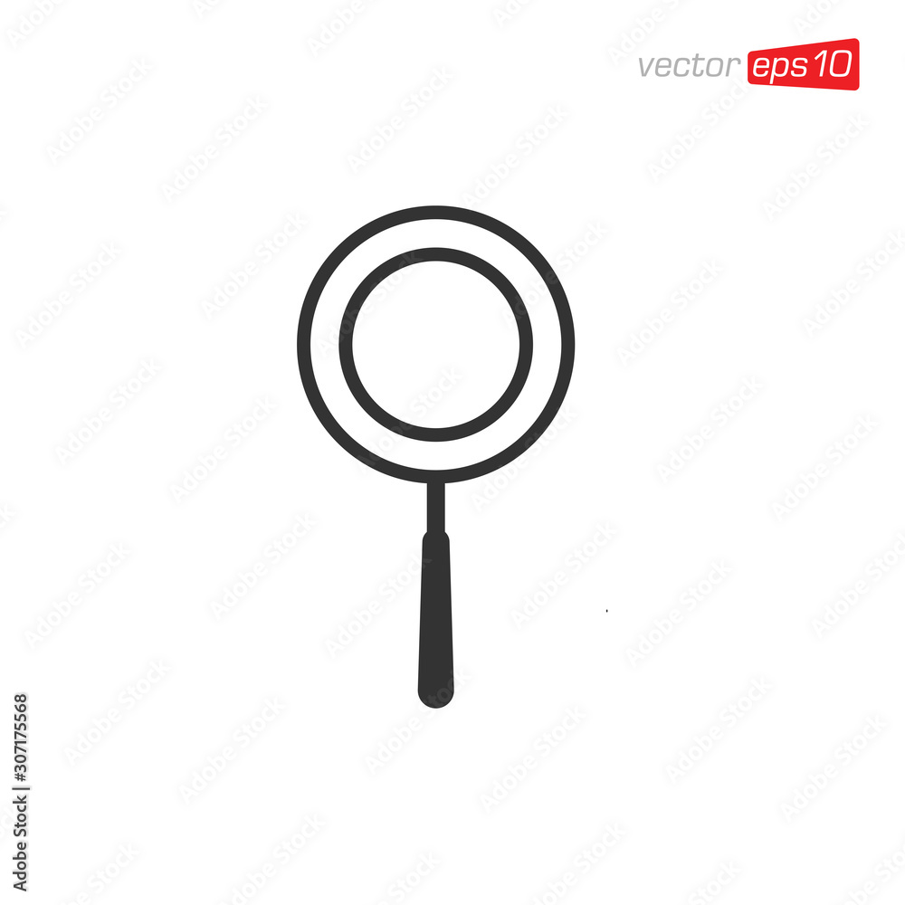 Magnifying Glass Icon Design Vector