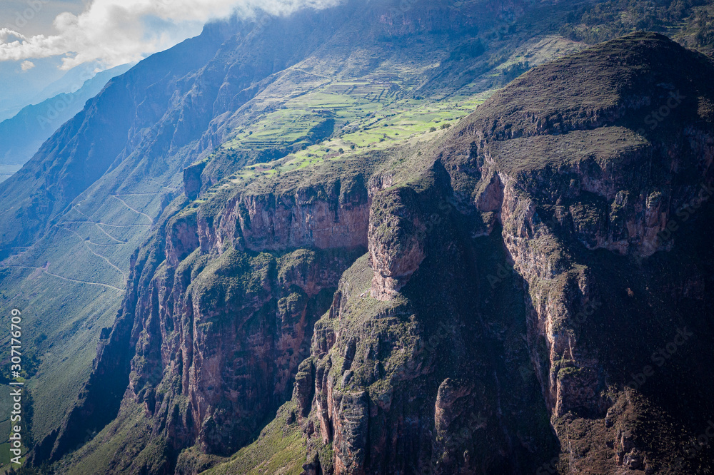 Mountains in Sacrad Valley in Cusco