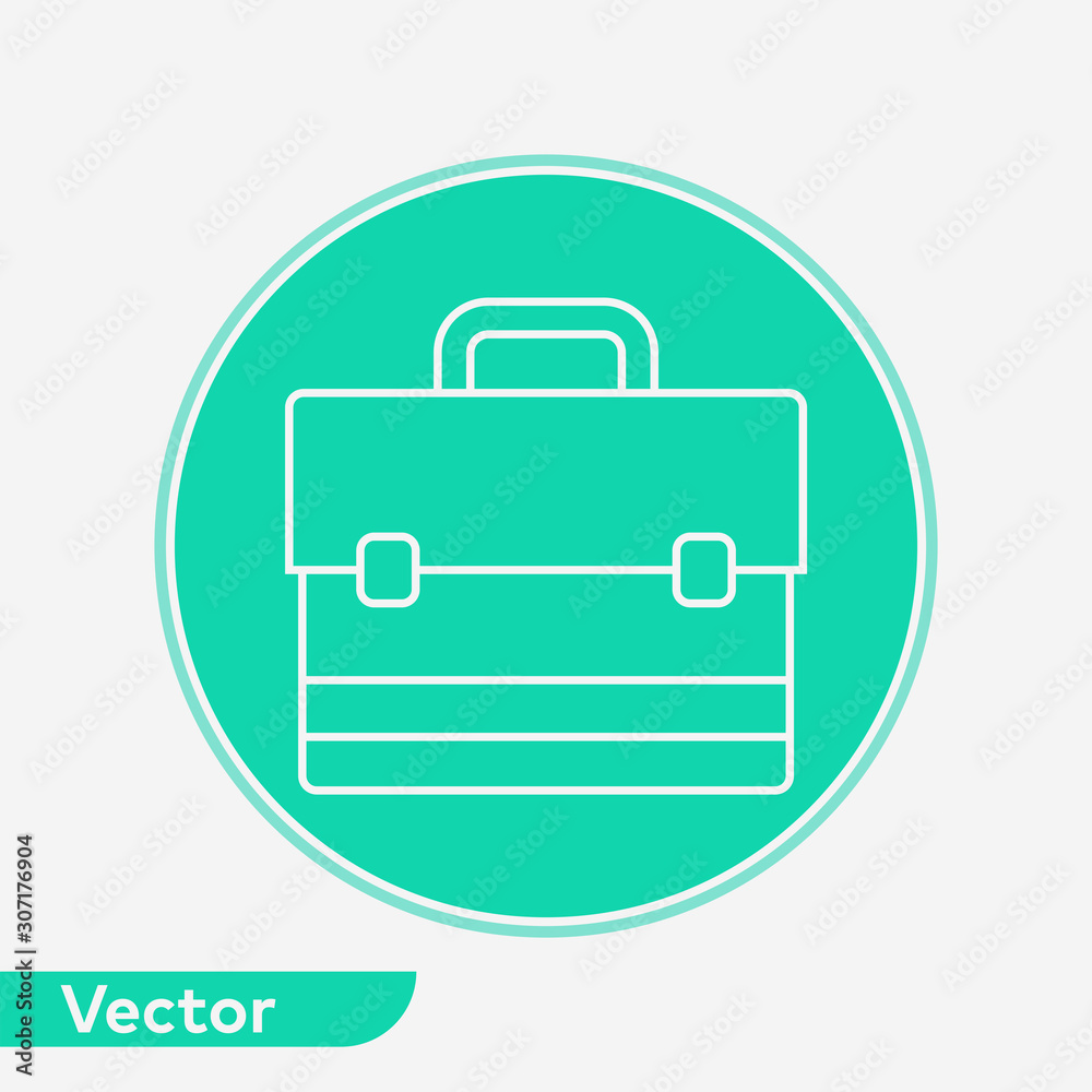 Briefcase vector icon sign symbol Briefcase vector icon sign symbol