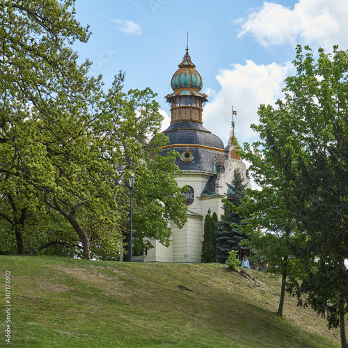 letensky gardens in Prague. photo