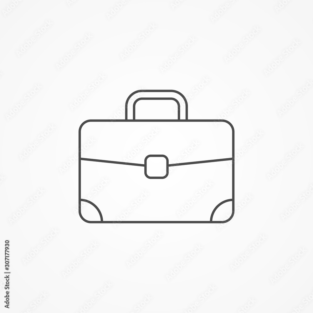 Briefcase vector icon sign symbol Briefcase vector icon sign symbol