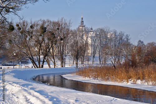 Zima w Supraślu, Rzeka Supraśl, Podlasie, Polska © podlaski49