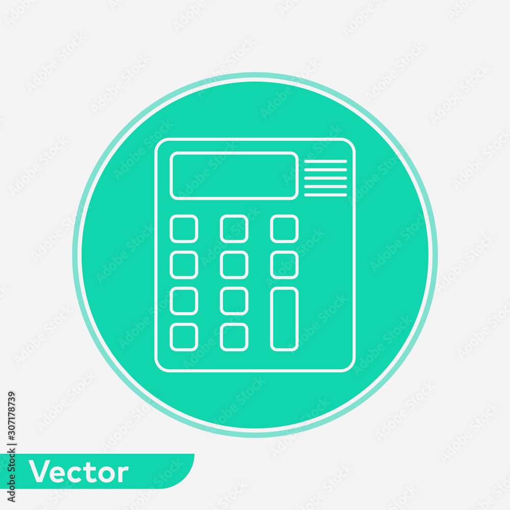 Calculator vector icon sign symbol Calculator vector icon sign symbol